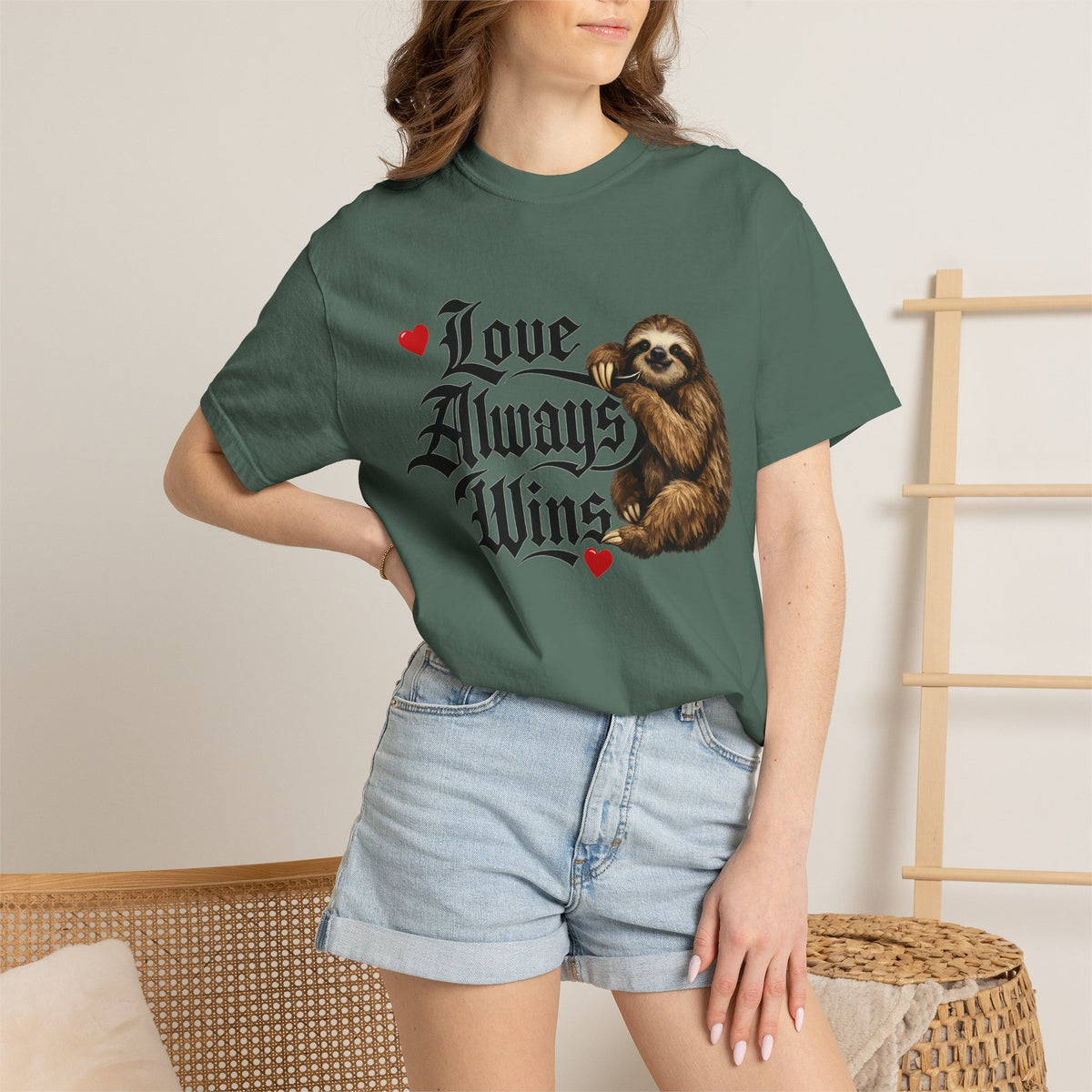 Love Always Wins Sloth T-Shirt