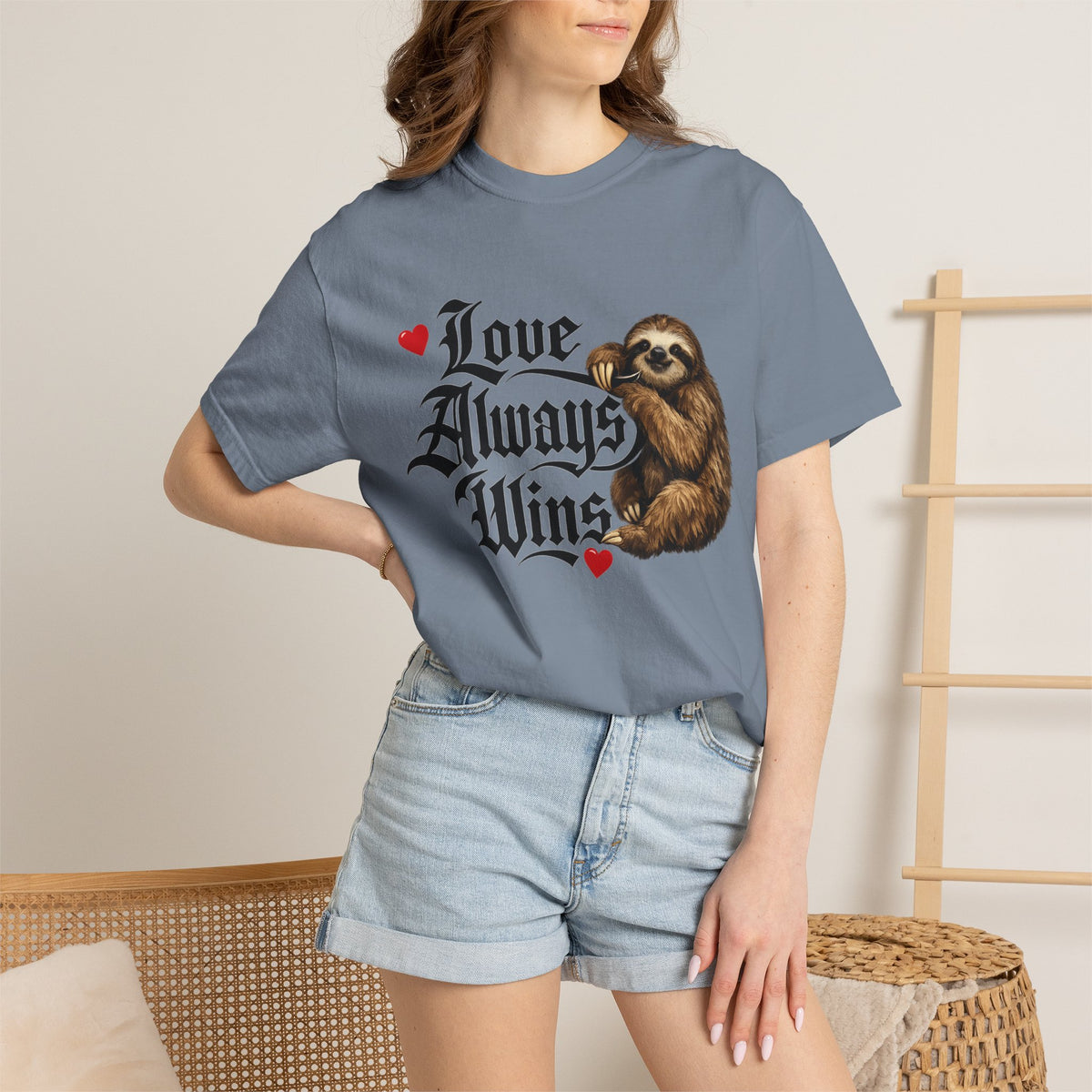 Love Always Wins Sloth T-Shirt