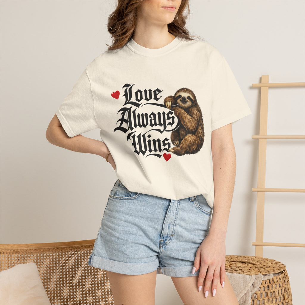 Love Always Wins Sloth T-Shirt