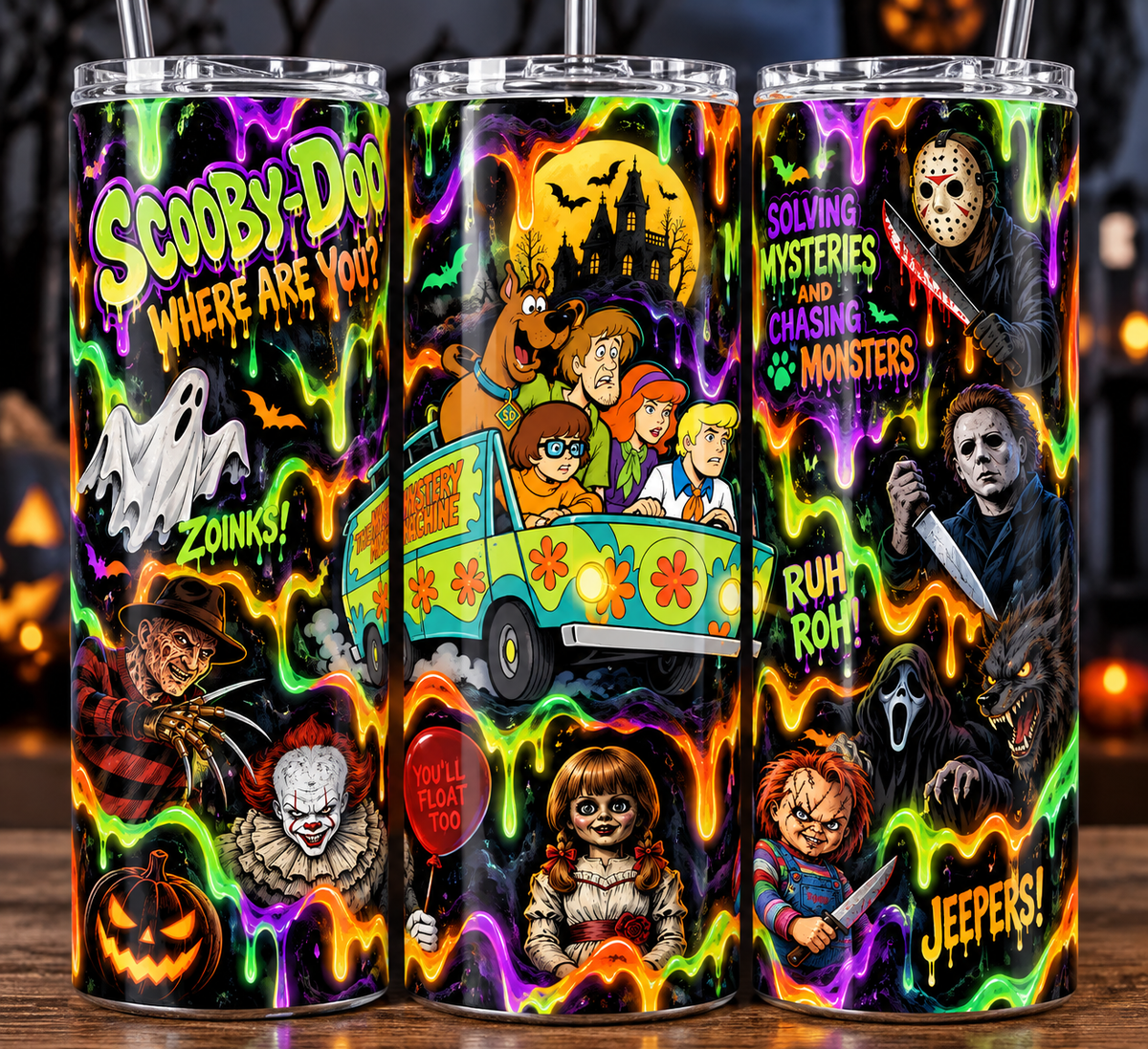 👻💚💜 RUH-ROH… THESE AIN’T PEOPLE IN MASKS! Bundle