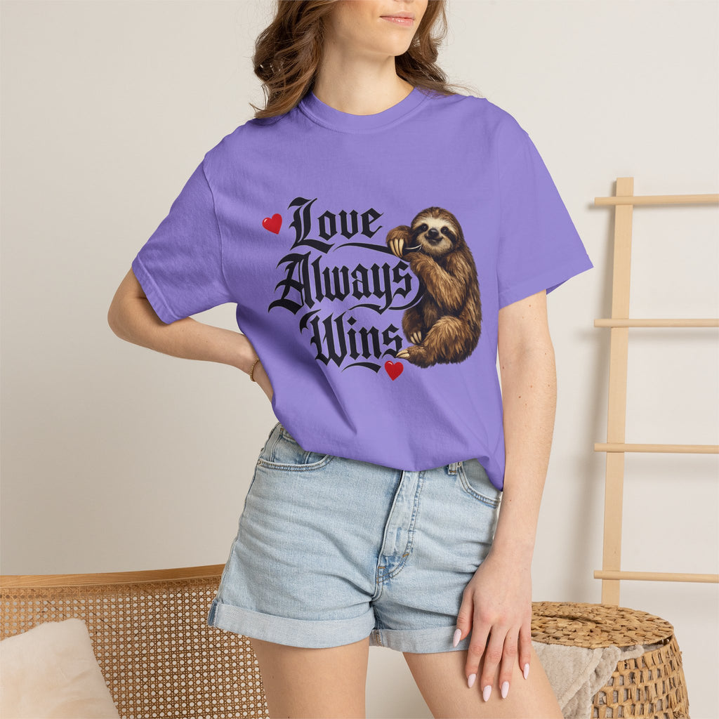 Love Always Wins Sloth T-Shirt