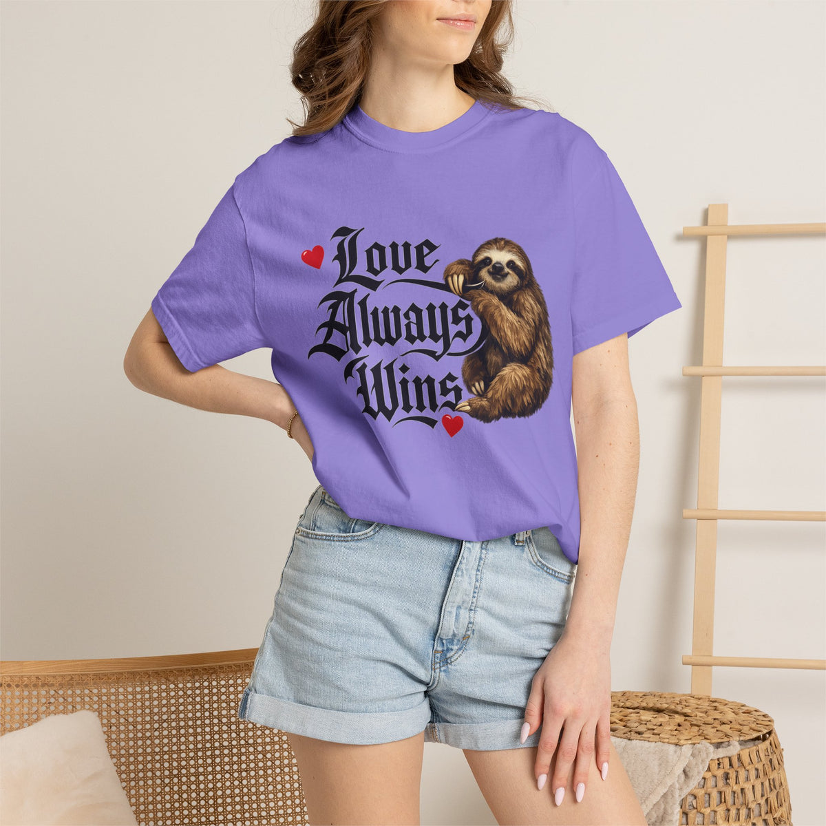 Love Always Wins Sloth T-Shirt