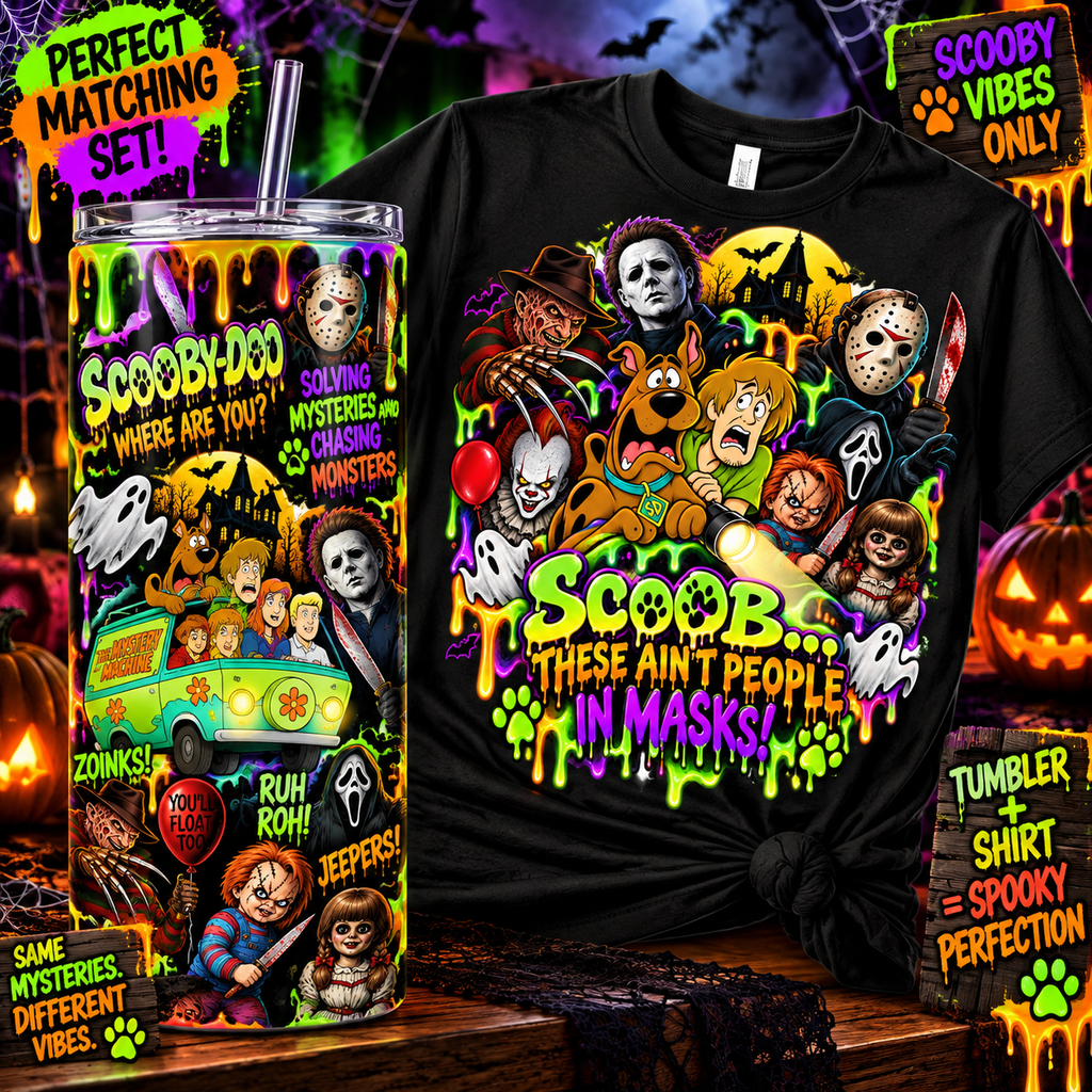 👻💚💜 RUH-ROH… THESE AIN’T PEOPLE IN MASKS!