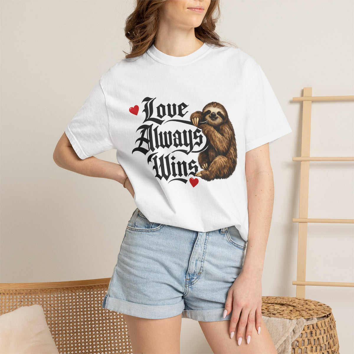 Love Always Wins Sloth T-Shirt