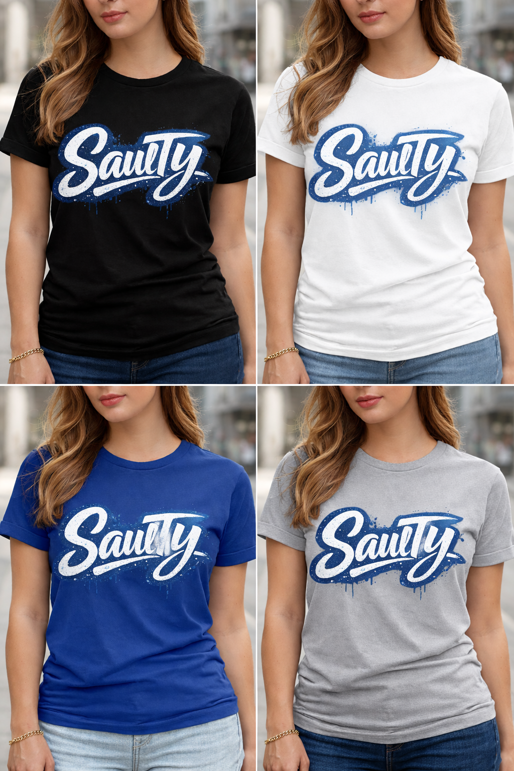 Salty Graphic Tee – Bold Street Style Women’s T-Shirt 💙