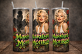 Marilyn Monroe Graffiti Rose Sublimation Tumbler – 20oz Stainless Steel