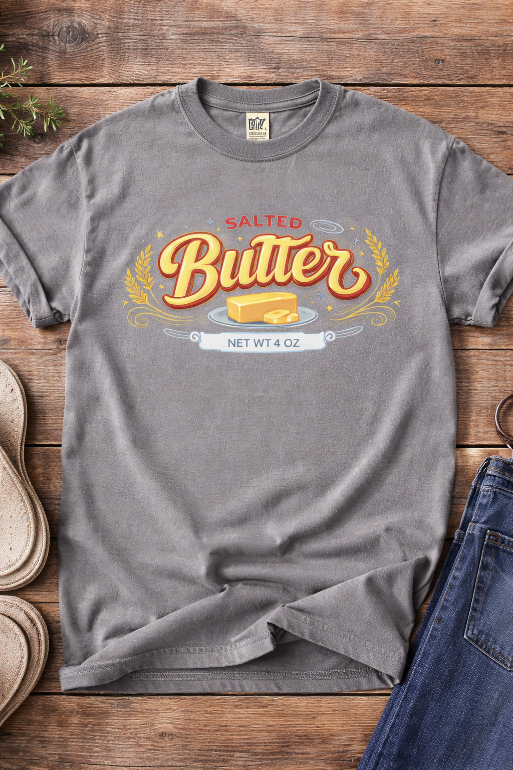 Salted Butter Comfort Colors T-shirt– Vintage Kitchen Vibes