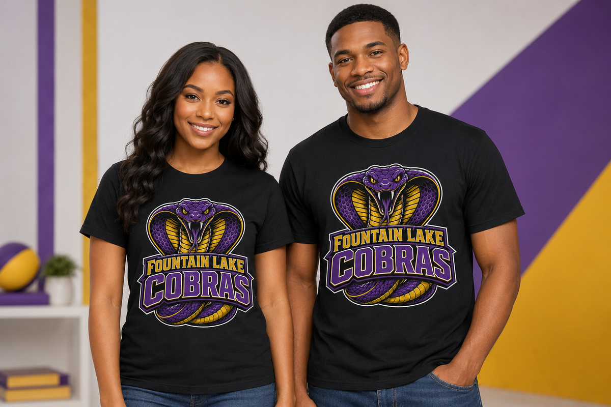 Fountain Lake Cobras Logo Tee