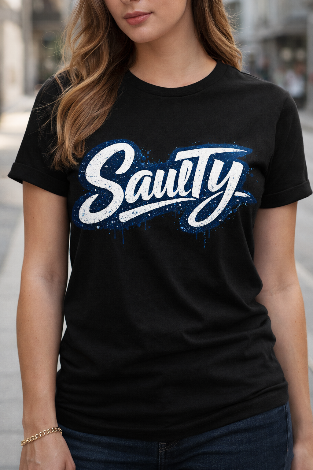 Salty Graphic Tee – Bold Street Style Women’s T-Shirt 💙