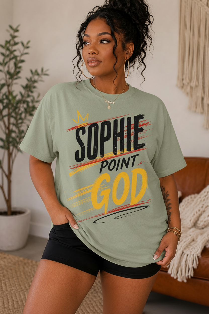 Sophie Point God - Sage Green